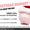 Christmas budget piggy