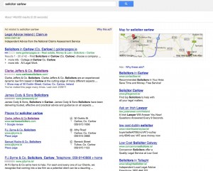 A search for "carlow solicitors"