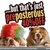 The PrePosterous 40% Off Graphic