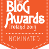 Blog Awards Ireland 2013 - nominee