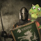 cloud hosting ad copy using dragon and knight